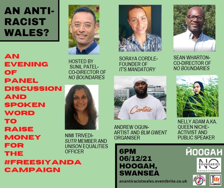 ‘An Anti-Racist Wales?’ Panel and Fundraiser'